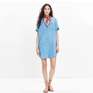 Madewell Denim Courier Shirt Dress